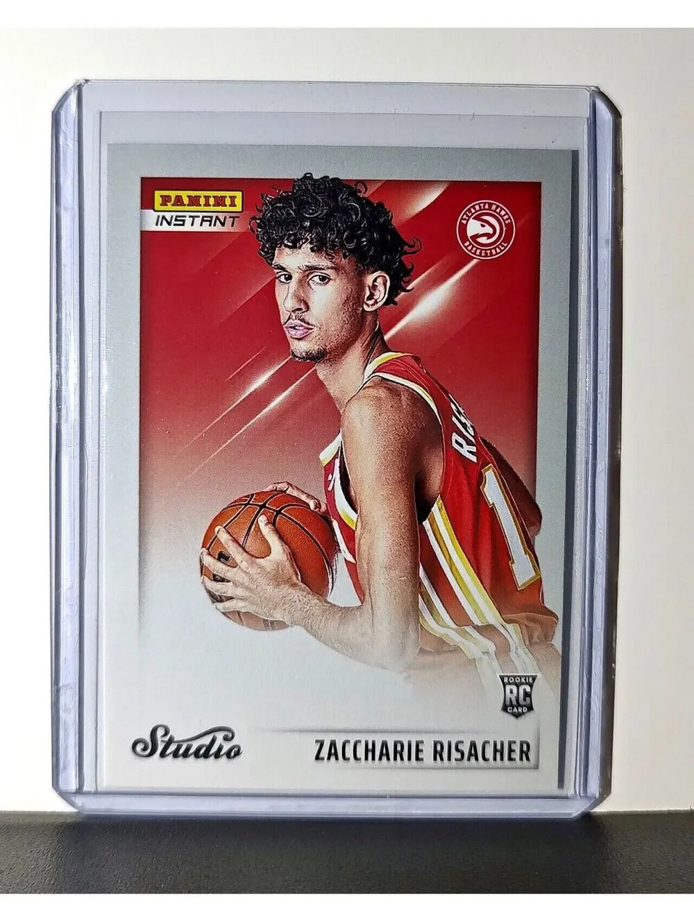 Zaccharie Risacher 2024-25 Panini NBA Studio #23 Rookie Card Atlanta Hawks 1/275